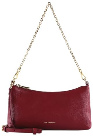 Coccinelle Aura Mini Bag Grained Leather Sangria