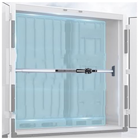 Teleskop Haltestangen Set - Robuste Aluminium Trennstange mit Antirutsch-Pad für LKW-Betten, Anhänger, Container, Tragkraft