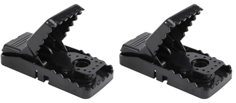 Cpolebev 2X Mausefalle Maus Fallen Maus Finger Lebendfalle Rattenfalle Schwarz