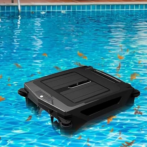 Aspiradora De Piscinas RobóTica Solar InaláMbrica, Skimmer AutomáTico, Potente SuccióN, Filtro Fino De 450 μM, Estacionamiento AutomáTico, Modos De Carga Dual,De EvasióN AutomáTica De ObstáCulos