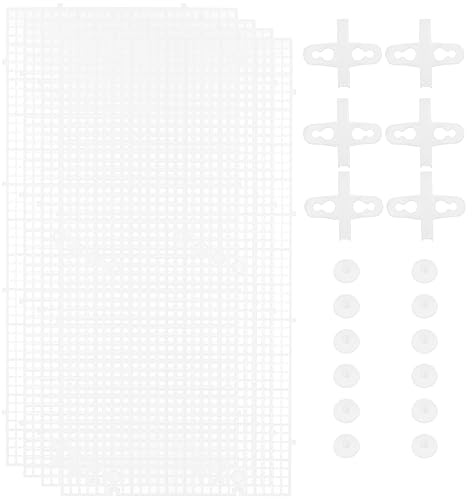 Toddmomy 4pcs Aquarium Divider with Suction Cups Transparent Fish Tank Grid Separator for Mixed Breeding Isolation for Betta and Other Fish Made of Durable Material