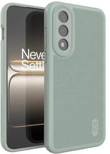TUDIA MergeGrip [Militärklass] fodral för OnePlus Nord 5 5G – [testat fall] dubbelt lager stötsäkert slitstarkt skyddande telefonskydd (grön lilja)