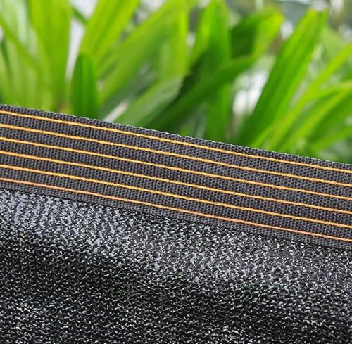 Sombras de vela para jardín, pequeñas parasoles para plantas, vela de sombra multifuncional, duradera para exteriores, lona para jardín, balcón, patio, tamaños personalizables, negro, 5 x 7 m