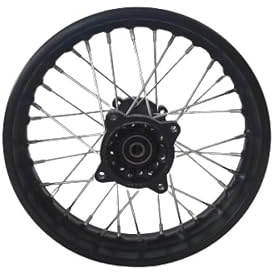 Dirtbike Stahlfelge Pitbike Rad Ersatzfelge 1,85 x 12 Zoll hinten 15 mm Achse