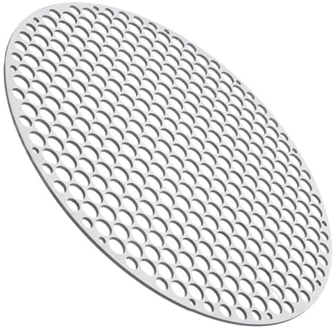 jojofuny Rundes Edelstahl Grillnetz 18cm Langlebiger Grillrost für Gas und Elektrogrills Vielseitige Grillmatte für Outdoor Camping und Picknick