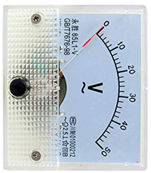 Aexit 85L1 AC 0–50 V analogique rectangulaire V compteur jauge 432L750