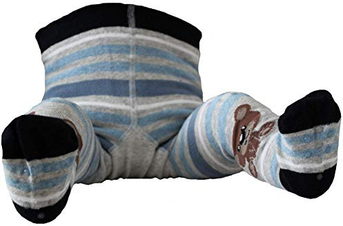 C-Strümpfe Baby Krabbelstrumpfhose grau blau Teddy 74-80