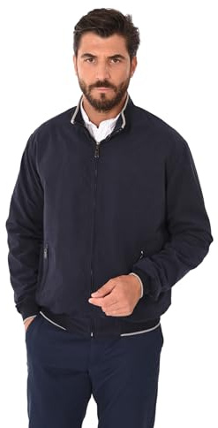 Giubbotto Scamosciato Uomo Primaverile Giacca a Vento in Camoscio Regular Fit