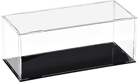 uxcell Acrylic Clear Display Case Box Dustproof Protection Showcase Cube Collectibles Show Box 9.8x3.9x3.9inch
