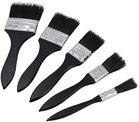 5pc Paint Painting and Decorating Brush Set Cleaning Dusting 1/2 – 2-1/2” Wide