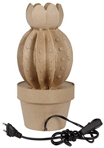 DÉCOPATCH HD076C-Lampe cactus-Branchement électrique inclus-14x14x30,5cm