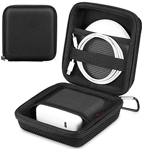 FINPAC Duro Funda para Macbook Cargador, Protectora Carcasa da Electrónica Accesorios, Organizador Bolsa de Viaje para Cargador/Cable/USB/Portátil Accesorios, (Negro)