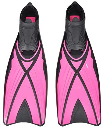 Trainingsschwimmflossen Tauchflossen Schnorcheln Schwimmflossen Flexibler Komfort Vollfußflossen for Tauchsocken oder Schuhe Wassersport ( Color : Pink , Size : XXXL )