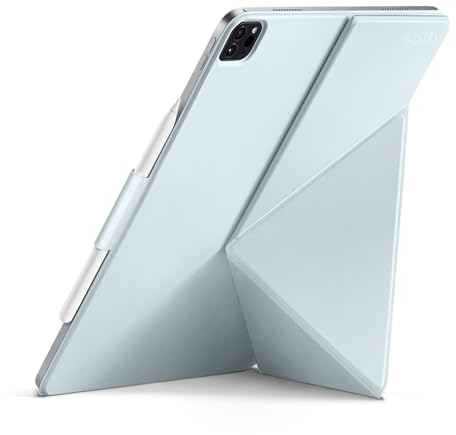 pitaka Hülle für iPad Air 11 2025/2024 Magnetische Hülle für iPad Pro 11 2022/2021/2020/2018 Ultraleichte Schutzhülle mit Stifthalter iPad Stand aus PU Leder Hellblau [MagEZ Folio 2]