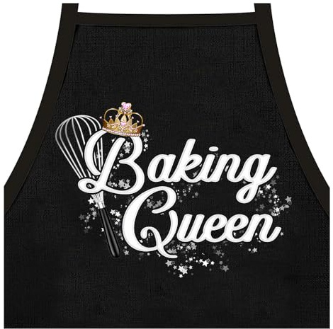 Shirtoo Backschürze/Kochschürze als Geschenkidee für Hobby Köchinnen mit dem Spruch: Baking Queen
