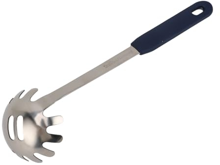 Fourchette à Pâtes en Acier Inoxydable, Outil de Cuisson Antiadhésif pour la Cuisine, Râteau à Spaghetti, Louche à Nouilles Efficace pour Servir, Hygiénique et Sûre pour les
