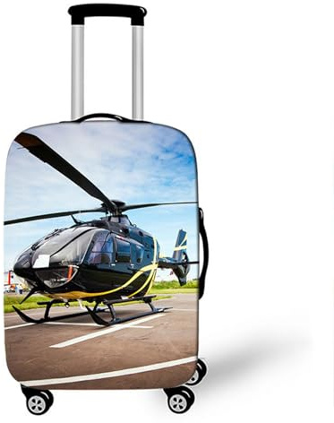 Muiuou Elastisch Kofferschutzhülle, Luftfahrzeuge Gepäck Cover Reisekoffer Hülle Trolley Case Schutzhülle Luggage Cover Waschbare Staubdichte Kofferbezug (XL (30-32 Zoll),Stil 3)