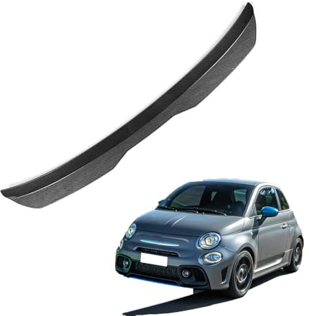 Car Rear Spoilers,for Abarth 595 Roof Wing Hatchback Modification ABS Spoiler reduces drag Improve Fuel Efficiency spoiler,B/Carbon Fiber