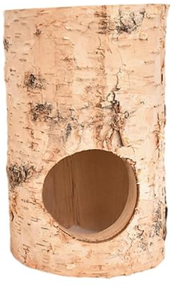 Hamster Hide Out - Wooden Hamster Tunnel Tube, Tree Trunk Tunnel Tube Toy | Natural Hamster Small Animal Tubes & Tunnels, Tree Hole for Dwarf Syrian Hamsters Gerbils and Small Animals