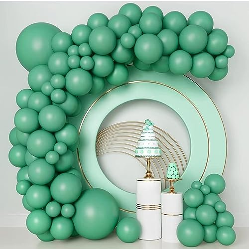 Luftballons Grün,84 Stück Luftballons Geburtstag Girlande Satz von Ballons Grün18 Zoll 12 Zoll 10 Zoll 5 Zoll,Helium Grüne Luftballons für Hochzeit,Geburtstag,Babyparty,Graduierung,Deko