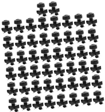 Kichvoe 50sätze Käfigmuttern Und Schrauben Aus Hochfestem Material Für Maschineneinsatz Robust Und Langlebig Installieren Bedienen