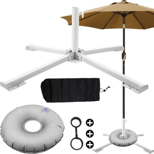 Générique Support De Parasol De Plage - Support Extérieur pour Parasol,Fixation Anti-Vent pour Brise-Soleil Piscine Camping Balcon Terrasse Jardin Pêche Extérieur