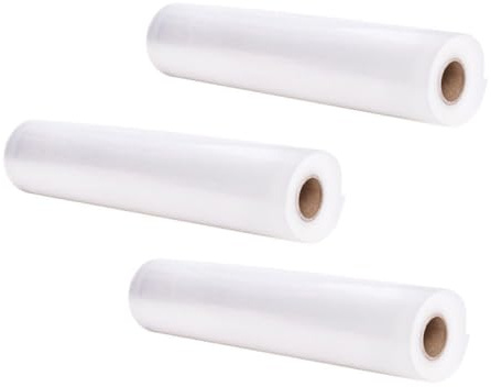 ABOOFAN 3rouleaux Sacs De Conservation Alimentaire Sous Vide Sacs Fraîcheur Pratiques Et Résistants Pour Rangement Sous Vide Et Congélation Des Aliments