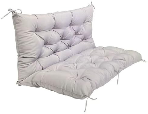 Wooden 3 Seat Hollywood Swing with Backrest Comfortable Cushions for Patio Garden Veranda – Perfect for Relaxation and Outdoor Furniture.
