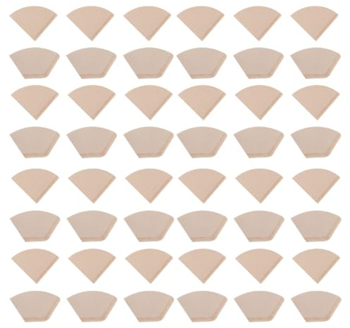 BESPORTBLE 200 pièces Filtres Café Jetables Papier Biodégradables Résistants Déchirure pour Café Filtre Manuel et Usage Pratique et Élimination Facile des Résidus