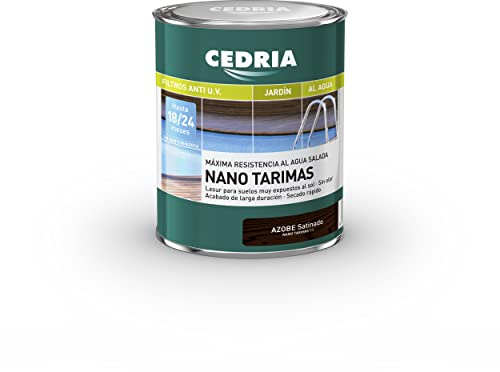 Lasur protector madera Cedria Nano Tarimas 1 litro Azobe