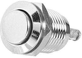 Interruttore a Pulsante Momentaneo 12mm in Metallo Impermeabile - Starter DC 36V 2A