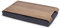Bosign. Knietablett Laptray mit Sitzsack-Kissen für Laptop, Frühstück. Rutschfestes Tablett. Abnehmbarer und waschbarer Kissenbezug. Natürliches Walnussholz. Graues Kissen. Klein (43 x 23 x 6,5 cm)