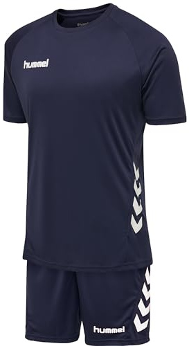 hummel Homme Ensemble Promo Combinaison de Piste, Bleu Marine., XL