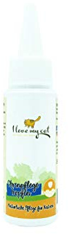 I Love My Cat Ohrenpflege-Tropfen – 30 ml. Ohrentropfen für Katzen zur natürlichen Reinigung & Pflege. Sanfte Ohrenpflege mit Kamille, Rizinusöl & Lavendel.