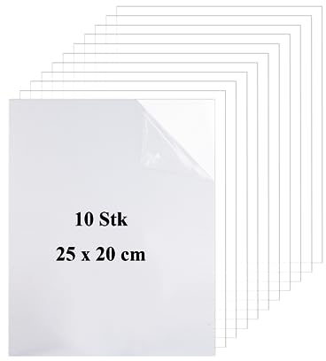 10 pezzi in vetro acrilico, 254x203 mm, pannelli in plexiglass trasparente, spessore 1 mm, pannelli in plastica per cornici fotografice, esposizioni di progetti, espositori da tavolo, cornici