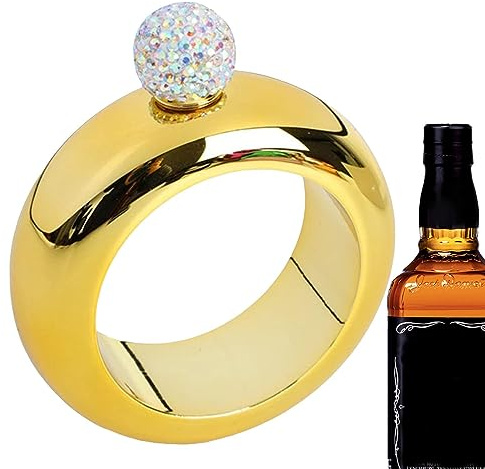 Maodom Bracelet Hip Flacon - Bracelet Jonc Poignet Hanche Flasque 3,5 Oz | Flacon créatif pour Les Festivals Musique, Les Bars, Les fêtes, Les Clubs et Les Anniversaires Danse