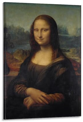 BACION Mona Lisa Ölgemälde-Reproduktion, Leonardo Da Vinci Wandbild, Dekoratives Gemälde, Wandbild Kunstdruck, Wand-Dekorationen