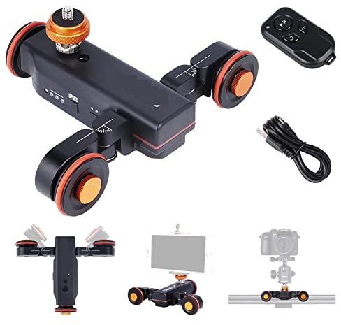 Caméras d'action L4x Caméra motorisé Slider Video Dolly Electric Slider Slider avec distante for DSLR Caméra caméscope Action caméra téléphone Plusieurs Modes de Prise de Vue, Prise de Vue Facile (Co