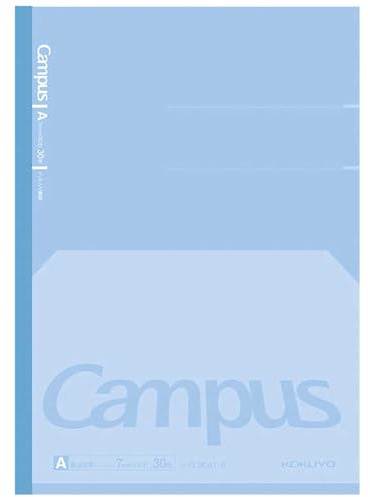 KOKUYO Composition Notebook, 7 x 10 Kimochii Dot Lined Notebook, 30 Sheets College Ruled Paper, 1 Pack Blue B5 Notebook for School and Work, School Supplies Comp Book for Note Taking