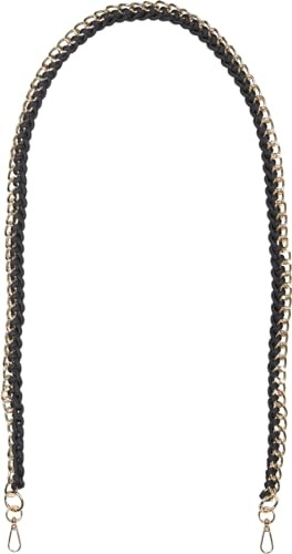 styleBREAKER Taschen Schultergurt Geflochtene Kette, Schwarz