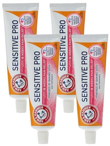 Arm & Hammer Sensitive Pro Daily Toothpaste, 75ml (Pack of 4)