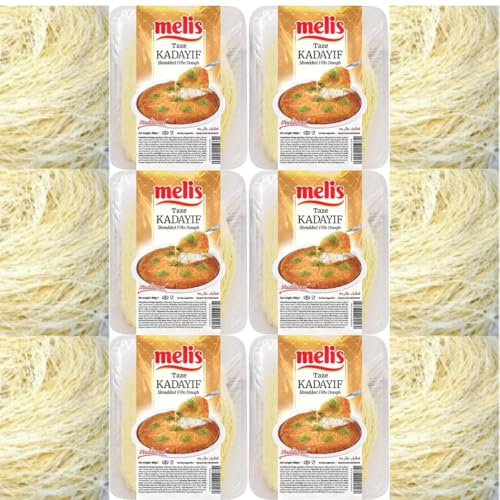 6 PACKS X Kadayıf - Hilos de masa para postre terminado, taze kadayıf 500 gramos con pistachos