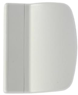 domino Balkontürgriff außen, Balkontür Schnäpper, Terassentürgriff, UV- und Feuchtigkeitsresistent, 1er Set Balkon Türgriff inkl. Schrauben (verdeckt) - Ziehgriff mit Schraubenabdeckung, Weiß