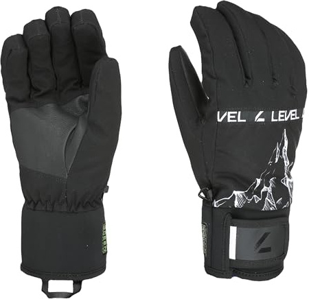 Level Hawk - Guanti Sci e Snowboard Uomo con Polsino Corto e Cinturino Regolabile, Guanti Invernali Termici Uomo Impermeabili e Traspiranti, Abbigliamento Neve Uomo per Sciatori e Snowboarder, 1 Paio