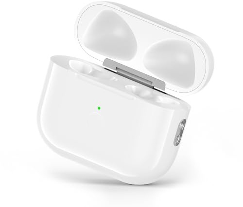 MIOLLYBO Kabellose Ladehülle Kompatibel mit AirPods 3rd Generation, Ersatz-Ladehülle mit Bluetooth-Pairing für AirPods 3. Generation, Sync-Taste & Lightning-Anschluss (Weiß)