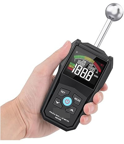 Misuratore Umidità, Misuratore di umidità for misuratore di legno Igrometro non distruttivo Tester di umidità a doppia faccia Calibrazione automatica Rilevatore di umidità del legname ,Igrometro Profe