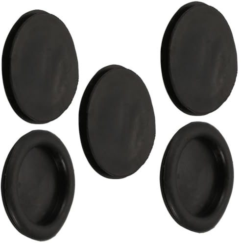 TA-VIGOR 5Pcs Rubber Blanking Grommet 45mm Cable Wire Gaskets Protector | Black Rubber Electrical Holes Wires Cables Protector for Cars, Boats, Pumps, Plumbing And Electrical Panels