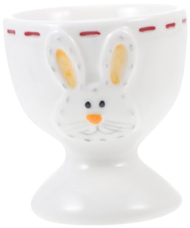 BRIGHTFUFU 1pieza Soporte De Cerámica para Huevos Diseño Creativo Hueveras Individuales para Huevos Cocidos Accesorio De Desayuno Adorable y Práctico para Decoración y Uso Diario
