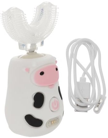 Holibanna U-förmige Elektrische Zahnbürste Für Mädchen Cartoon-design Automatische Schallreinigung Sanfte Borsten Lebensmittelechtem Für Mädchen