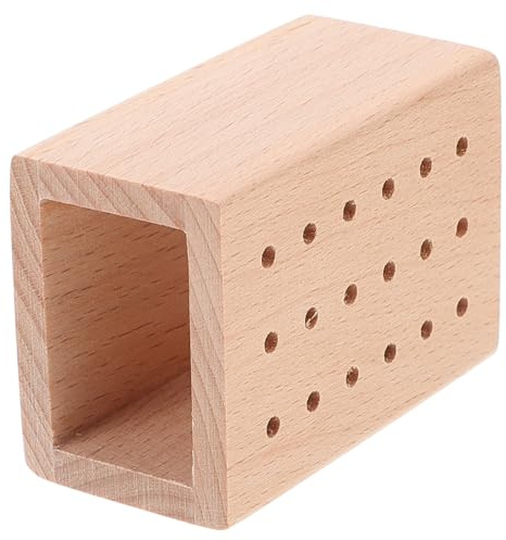 SAFIGLE Bit Holder Block Nail Drill Organiser for Nail Salon Storage Compact Drill Bits Organizer for Home Use Multi-Hole Tools Storage Rack 6.00 X 4.00 X 3.00 Cm